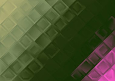 Bulanık cam efektli soyut arkaplan, hareket desenli şablon, yeşil arka planda rastgele bulanık desen.