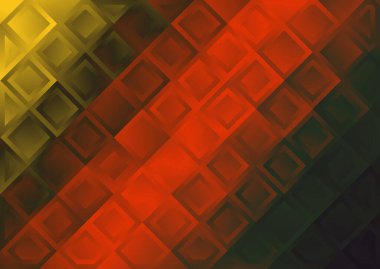 Bulanık cam efektli soyut arkaplan, hareket desenli şablon, kırmızı arkaplanda rastgele parlayan bulanık desen