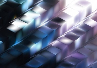 Bulanık cam efektli soyut arkaplan, hareket desenli şablon, koyu bir arkaplanda rastgele parlayan bulanık desen