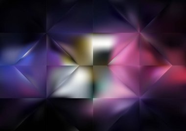 Bulanık cam efektli soyut arkaplan, hareket desenli şablon, koyu bir arkaplanda rastgele parlayan bulanık desen