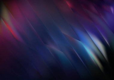 Bulanık cam efektli soyut arkaplan, hareket desenli şablon, koyu bir arkaplanda rastgele parlayan bulanık desen