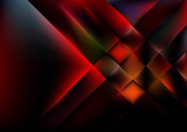 Bulanık cam efektli soyut arkaplan, hareket desenli şablon, kırmızı arkaplanda rastgele parlayan bulanık desen