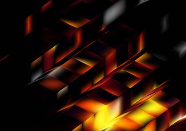 Bulanık cam efektli soyut arkaplan, hareket desenli şablon turuncu arka planda rastgele bulanık desen.