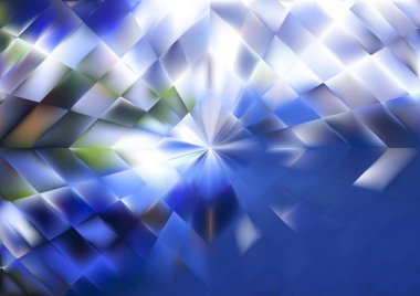 Bulanık cam efektli soyut arkaplan, hareket desenli şablon, mavi arkaplan üzerindeki bulanık desen.