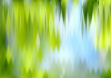 Bulanık cam efektli soyut arkaplan, hareket desenli şablon, yeşil arka planda rastgele bulanık desen.