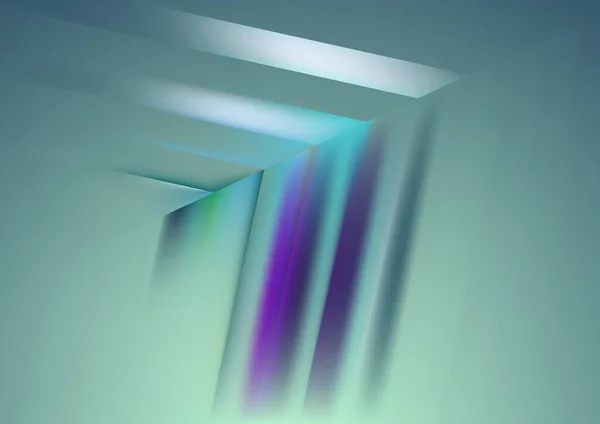 Abstrakte Farbmischung Mit Blauem Hintergrund Mit Verschwommenem Glaseffekt Vorlage Mit — Stockvektor