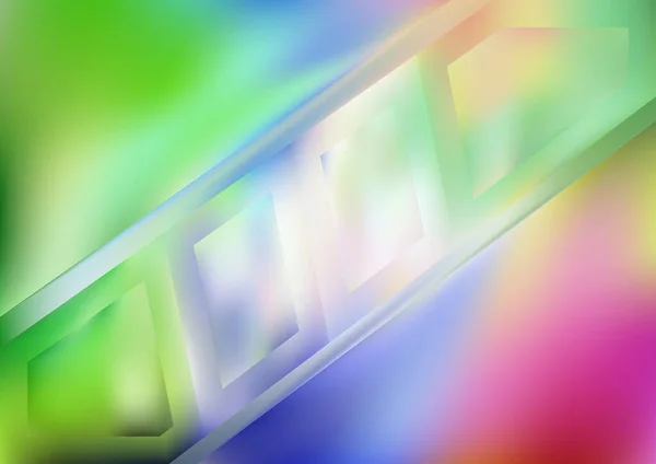 Abstrakt Färg Bakgrund Med Suddigt Glas Effekt Mall Med Rörelse — Stock vektor