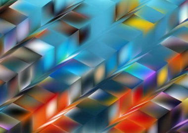 Bulanık cam efektli soyut arkaplan, hareket desenli şablon, renk arkaplan üzerindeki bulanık desen