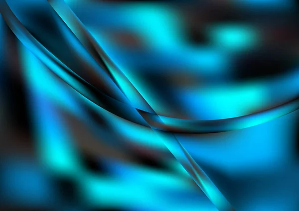 Mezcla Color Abstracto Con Fondo Azul Con Efecto Vidrio Borroso — Vector de stock