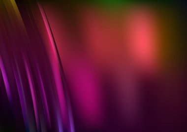 Dalgalı çizgilerle soyut renk arkaplanı, hareket desenli ipek şablon ve rastgele bulanık desenler., 