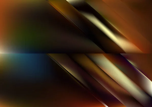 Abstrakt Färgmix Med Blå Bakgrund Med Suddig Glas Effekt Mall — Stock vektor