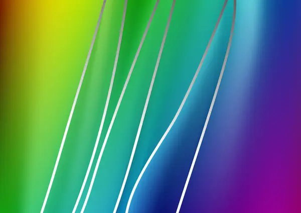 Fond Couleur Abstrait Avec Des Lignes Ondulées Modèle Soie Avec — Image vectorielle