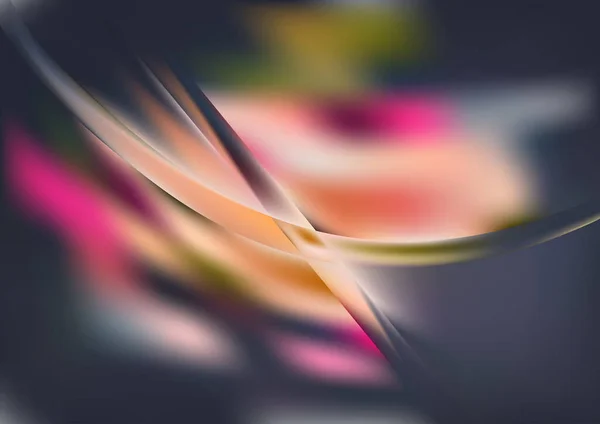 Fondo Color Abstracto Con Líneas Onduladas Plantilla Seda Con Textura — Vector de stock