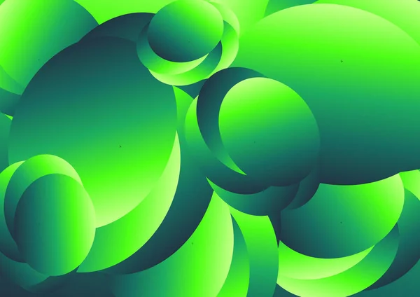 Elvont Színkeverék Zöld Háttér Elmosódott Üveg Hatás Sablon Mozgás Textúra — Stock Vector