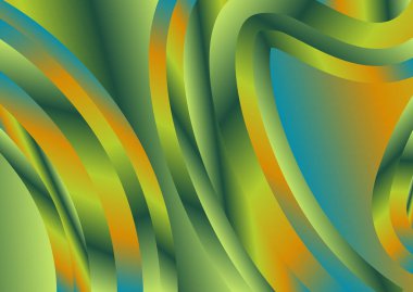 Parlak efektli soyut arkaplan, hareket desenli şablon, yeşil arka planda rastgele bulanık desen