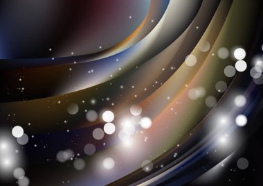 Bulanık parçacıklara sahip soyut arkaplan, hareket desenli şablon, renk arkaplan üzerinde rastgele parlayan parçacıklar