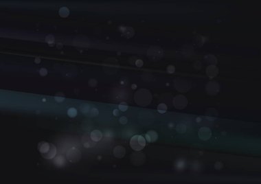 Bulanık parçacıklara sahip soyut arkaplan, hareket desenli şablon, mavi arkaplan üzerinde rastgele parlayan parçacıklar