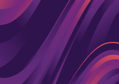 Dalgalı çizgilerle soyut renk arkaplanı, hareket desenli şablon, ve rastgele bulanık desen parlaması 