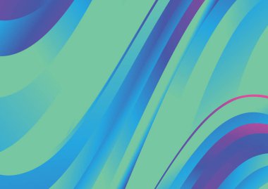 Dalgalı çizgilerle soyut renk arkaplanı, hareket desenli şablon, ve rastgele bulanık desen parlaması 