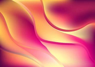 Dalgalı çizgilerle soyut renk arkaplanı, hareket desenli şablon, ve rastgele bulanık desen parlaması 