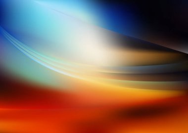 Dalgalı çizgilerle soyut renk arkaplanı, hareket desenli şablon, ve rastgele bulanık desen parlaması 