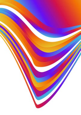 Dalgalı çizgilerle soyut renk arkaplanı, hareket desenli şablon, ve rastgele bulanık desen parlaması 