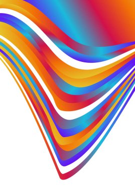 Dalgalı çizgilerle soyut renk arkaplanı, hareket desenli şablon, ve rastgele bulanık desen parlaması 