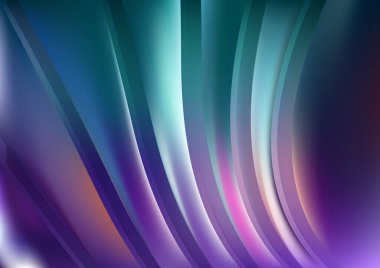 Dalgalı çizgilerle soyut renk arkaplanı, hareket desenli şablon, ve rastgele bulanık desen parlaması 