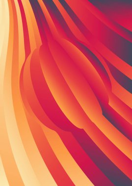 Dalgalı çizgilerle soyut renk arkaplanı, hareket desenli şablon, ve rastgele bulanık desen parlaması 