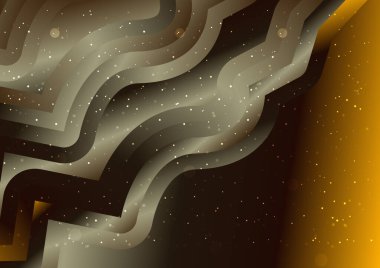 Dalgalı çizgilerle soyut renk arkaplanı, hareket desenli şablon, ve rastgele bulanık desen parlaması 