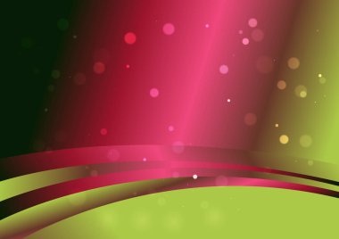 Dalgalı çizgilerle soyut renk arkaplanı, hareket desenli şablon, ve rastgele bulanık desen parlaması 