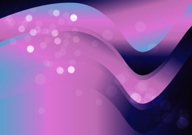 Dalgalı çizgilerle soyut renk arkaplanı, hareket desenli şablon, ve rastgele bulanık desen parlaması 