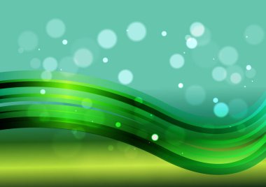 Dalgalı çizgilerle soyut renk arkaplanı, hareket desenli şablon, ve rastgele bulanık desen parlaması 