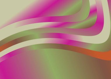 Dalgalı çizgilerle soyut renk arkaplanı, hareket desenli şablon, ve rastgele bulanık desen parlaması 