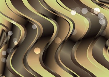 Dalgalı çizgilerle soyut renk arkaplanı, hareket desenli şablon, ve rastgele bulanık desen parlaması 