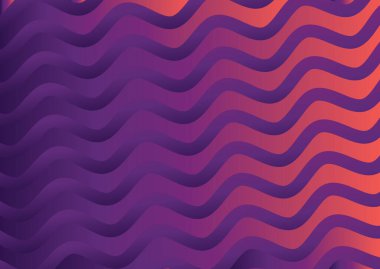 Dalgalı çizgileri olan soyut mor arkaplan, hareket desenli çizgiler ve rastgele parlayan bulanık desen., 