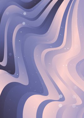 Dalgalı çizgilerle soyut renk arkaplanı, hareket desenli çizgiler ve rastgele parlayan bulanık desenler., 