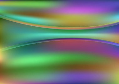 Dalgalı çizgilerle soyut renk arkaplanı, hareket desenli ipek şablon ve rastgele bulanık desenler., 