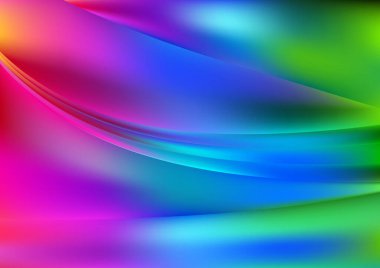 Dalgalı çizgilerle soyut renk arkaplanı, hareket desenli ipek şablon ve rastgele bulanık desenler., 