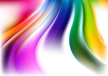 Dalgalı çizgilerle soyut renk arkaplanı, hareket desenli ipek şablon ve rastgele bulanık desenler., 