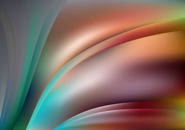 Dalgalı çizgilerle soyut renk arkaplanı, hareket desenli ipek şablon ve rastgele bulanık desenler., 