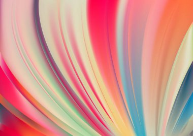 Dalgalı çizgilerle soyut renk arkaplanı, hareket desenli şablon, ve rastgele bulanık desen parlaması 