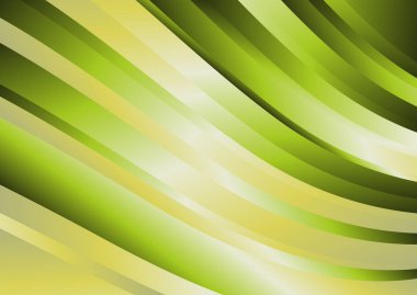 Dalgalı çizgileri olan soyut yeşil arkaplan, hareket desenli çizgiler ve rastgele parlayan bulanık desenler., 