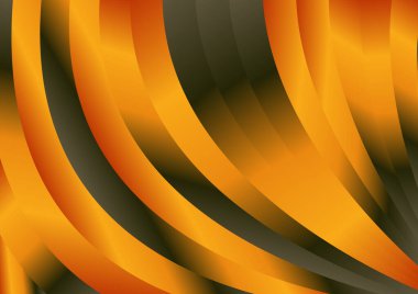 Dalgalı çizgileri olan soyut turuncu arkaplan, hareket desenli çizgiler ve rastgele parlayan bulanık desenler., 