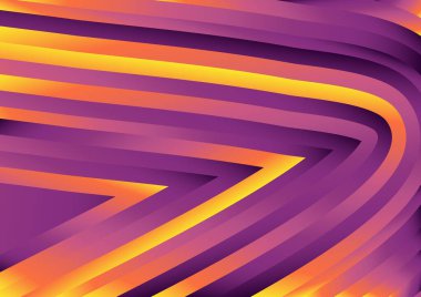 Dalgalı çizgileri olan soyut turuncu arkaplan, hareket desenli çizgiler ve rastgele parlayan bulanık desenler., 