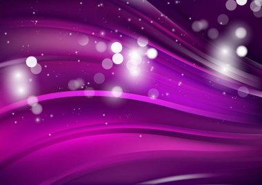 Dalgalı çizgileri olan soyut mor arkaplan, hareket desenli çizgiler ve rastgele parlayan bulanık desen., 