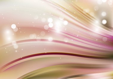 Dalgalı çizgileri olan soyut pembe arkaplan, hareket desenli çizgiler ve rastgele parlayan bulanık desenler., 