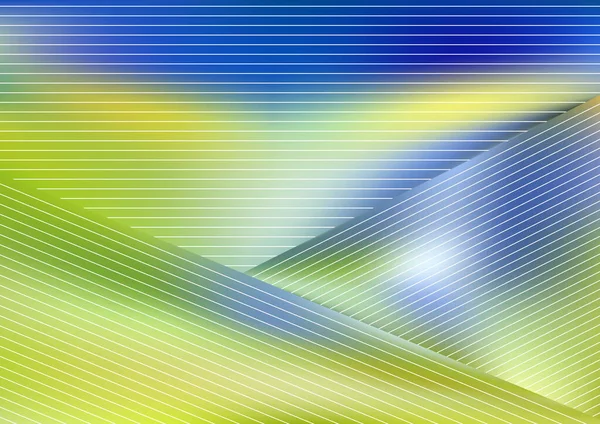 斜めの線で波状の線を描く抽象的な色背景ホワイトノイズ効果 動きのある縞模様 そしてぼやけた模様をランダムに輝く — ストックベクタ
