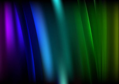 Dalgalı çizgilerle soyut renk arkaplanı, hareket desenli ipek şablon ve rastgele bulanık desenler., 