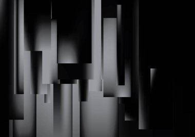 Bulanık cam efektli soyut arkaplan, hareket desenli şablon, gri arka planda rastgele bulanık desen.